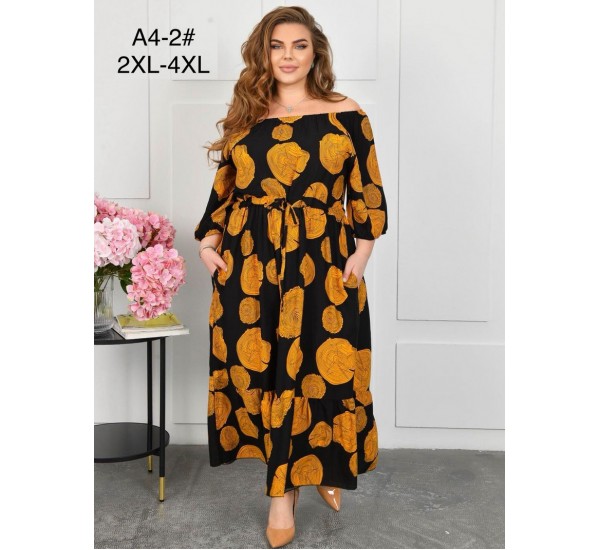 Сукня жіноча, штапель 6 шт (58-62 р) ZeL1396_A4-2b