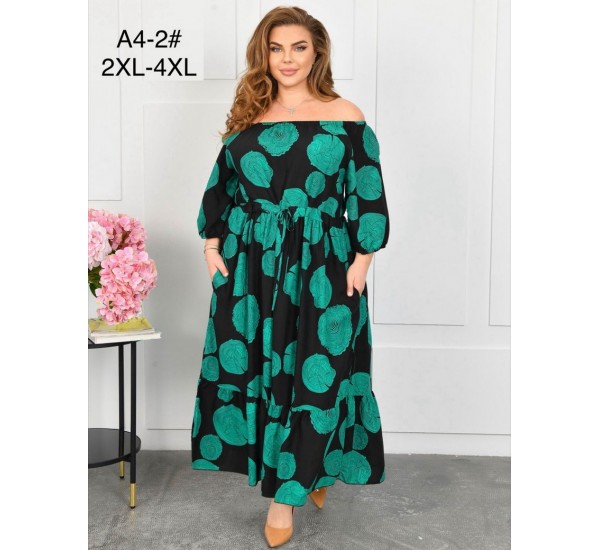 Сукня жіноча, штапель 6 шт (58-62 р) ZeL1396_A4-2c