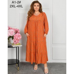 Сукня жіноча, штапель 6 шт (58-62 р) ZeL1396_A1-2c