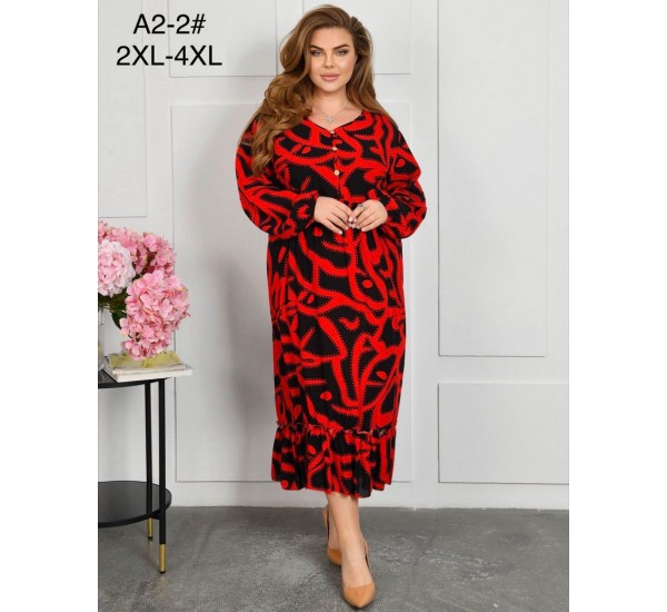 Сукня жіноча, штапель 6 шт (58-62 р) ZeL1396_A2-2b