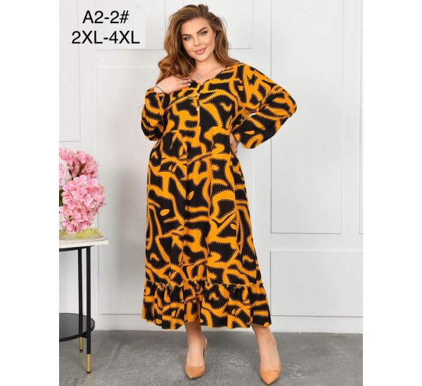 Сукня жіноча, штапель 6 шт (58-62 р) ZeL1396_A2-2c