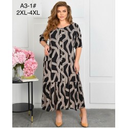 Сукня жіноча, штапель 6 шт (58-62 р) ZeL1396_A3-1b