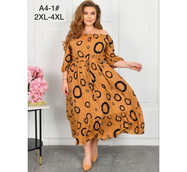 Сукня жіноча, штапель 6 шт (58-62 р) ZeL1396_A4-1c