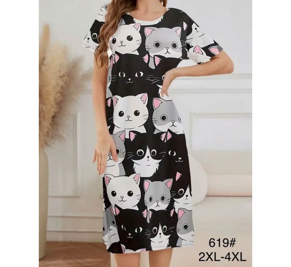 Туніка жіноча, бамбук 6 шт (2-4XL) ZeL1396_619