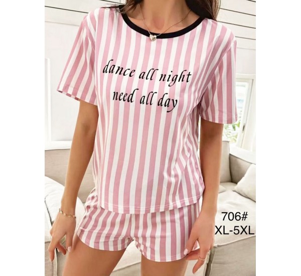 Піжама жіноча, бамбук 5 шт (1-5XL) ZeL1396_706