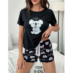 Піжама жіноча, бамбук 5 шт (S-2XL) ZeL1396_103