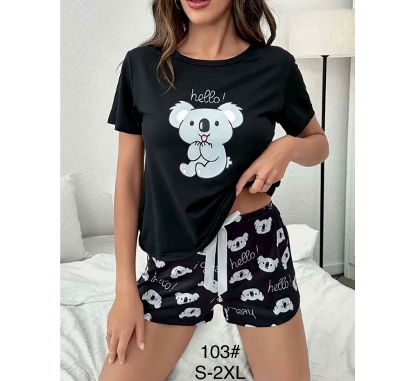 Піжама жіноча, бамбук 5 шт (S-2XL) ZeL1396_103