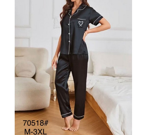 Піжама жіноча, шовк 5 шт (M-3XL) ZeL1396_70518a