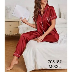 Піжама жіноча, шовк 5 шт (M-3XL) ZeL1396_70518b