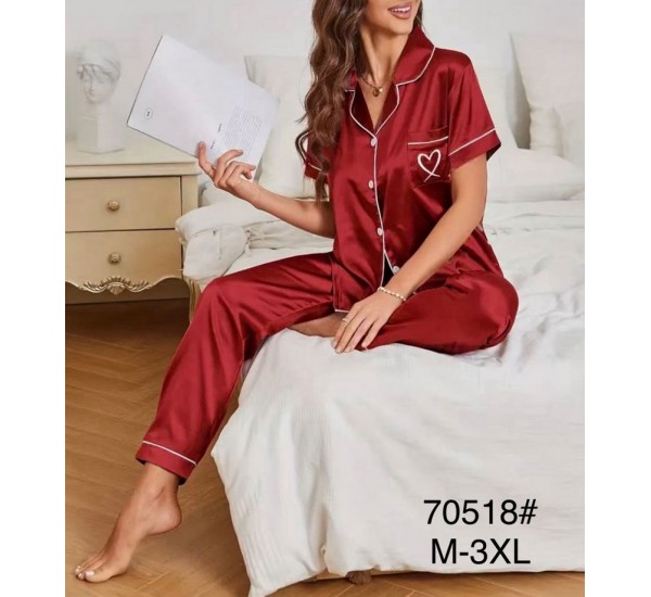 Піжама жіноча, шовк 5 шт (M-3XL) ZeL1396_70518b