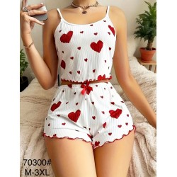 Піжама жіноча, рубчик 5 шт (M-3XL) ZeL1396_70300b