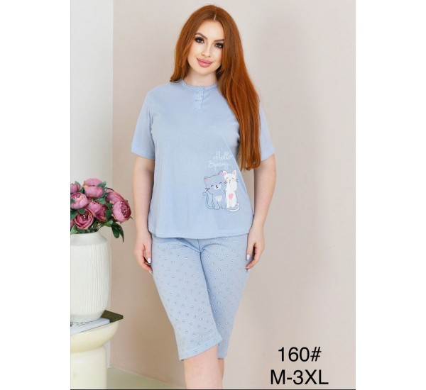 Піжама жіноча, рубчик 5 шт (50-58 р) ZeL1396_160