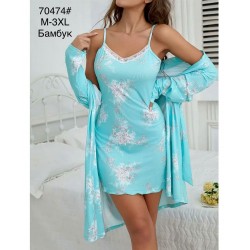 Халат жіночий 2-ка, бамбук 5 шт (M-3XL) ZeL1396_70474b