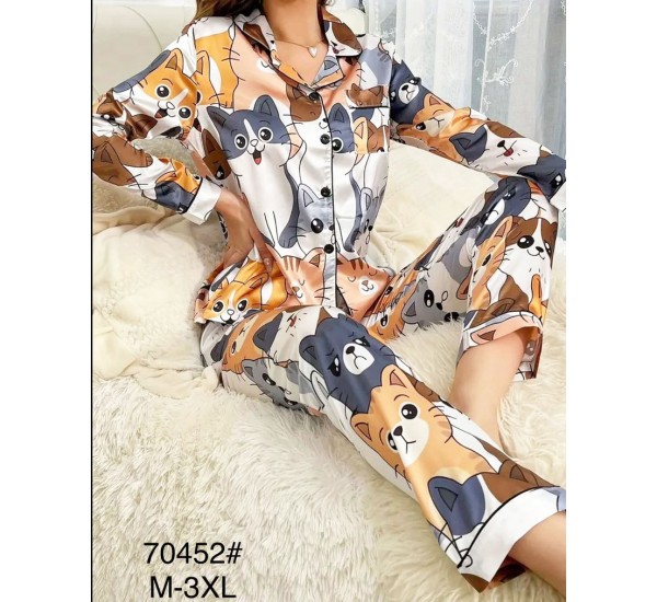 Піжама жіноча, шовк 5 шт (50-58 р) ZeL1396_70452