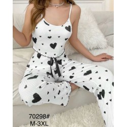 Піжама жіноча, рубчик 5 шт (50-58 р) ZeL1396_70298a