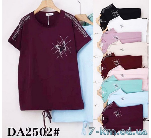 Футболка жіноча, стрейч/коттон 5 шт (58-66 р) ZeL777_DA2502