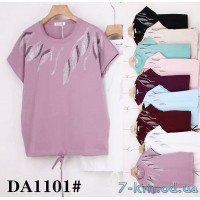 Футболка жіноча, стрейч/коттон 5 шт (54-62 р) ZeL777_DA1101