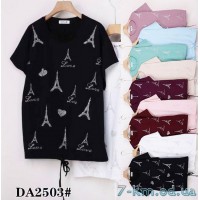 Футболка жіноча, стрейч/коттон 5 шт (58-66 р) ZeL777_DA2503