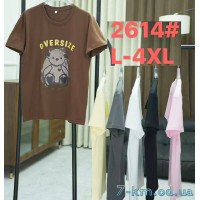 Футболка жіноча, стрейч/коттон 5 шт (48-56 р) ZeL777_2614