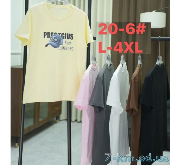 Футболка женская, стрейч/коттон 5 шт (48-56 р) ZeL777_20-6