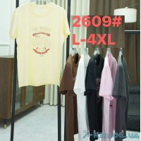 Футболка жіноча, стрейч/коттон 5 шт (48-56 р) ZeL777_2609