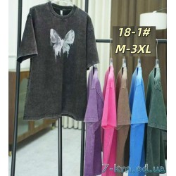 Футболка варенка жіноча, бавовна 5 шт (54-62 р) ZeL777_18-1