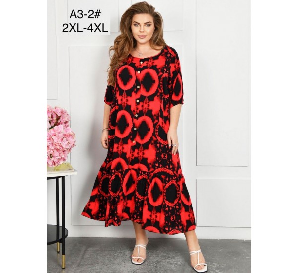 Сукня жіноча, штапель 3 шт (58-62 р) ZeL1396_A3-2a