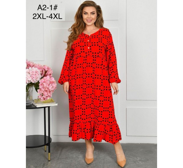 Сукня жіноча, штапель 3 шт (58-62 р) ZeL1396_A2-1a