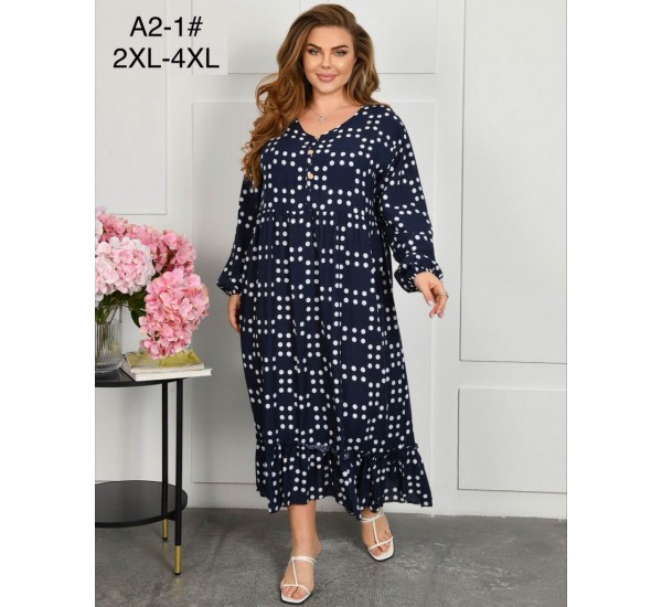 Сукня жіноча, штапель 3 шт (58-62 р) ZeL1396_A2-1b