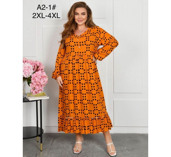 Сукня жіноча, штапель 3 шт (58-62 р) ZeL1396_A2-1c
