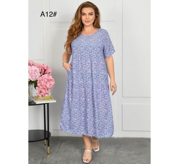 Сукня жіноча, штапель 3 шт (58-62 р) ZeL1396_A12b