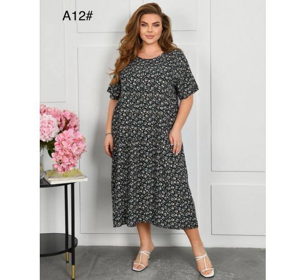 Сукня жіноча, штапель 3 шт (58-62 р) ZeL1396_A12c