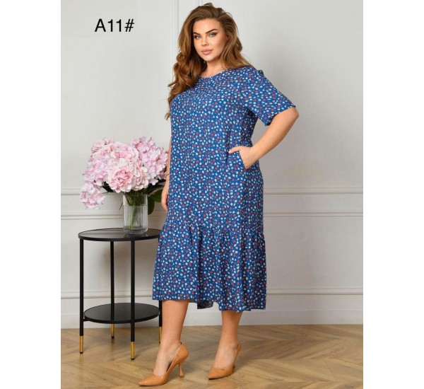 Сукня жіноча, штапель 3 шт (58-62 р) ZeL1396_A11b