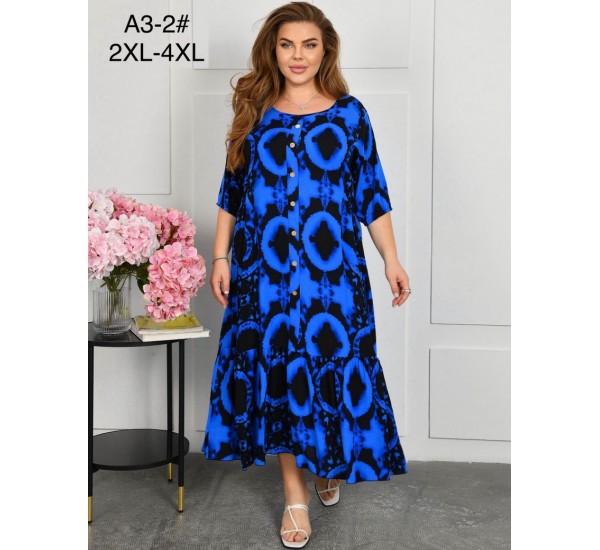 Сукня жіноча, штапель 3 шт (58-62 р) ZeL1396_A3-2c