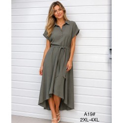 Сукня жіноча, 3 шт (2-4XL) штапель ZeL1396_A19c