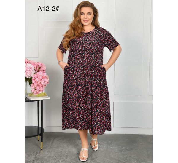Сукня жіноча, штапель 3 шт (58-62 р) ZeL1396_A12-2a