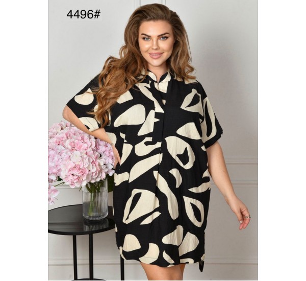 Сукня-сорочка жіноча, штапель 3 шт (52-56 р) ZeL1396_4496b