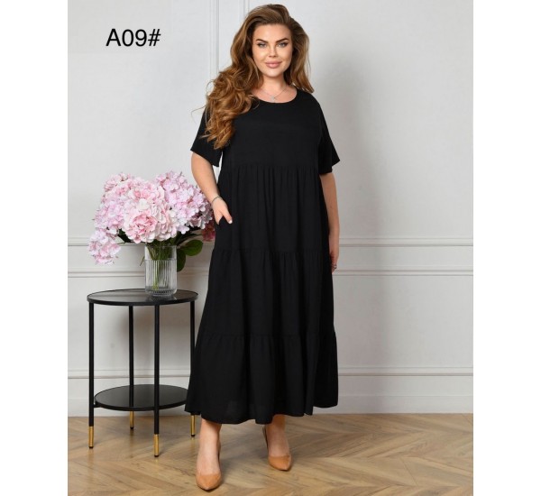 Сукня жіноча, штапель 3 шт (58-62 р) ZeL1396_A09e