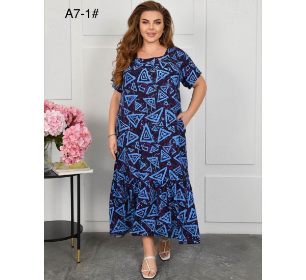 Сукня жіноча, штапель 3 шт (58-62 р) ZeL1396_A7-1a
