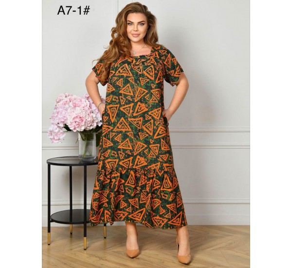 Сукня жіноча, штапель 3 шт (58-62 р) ZeL1396_A7-1b