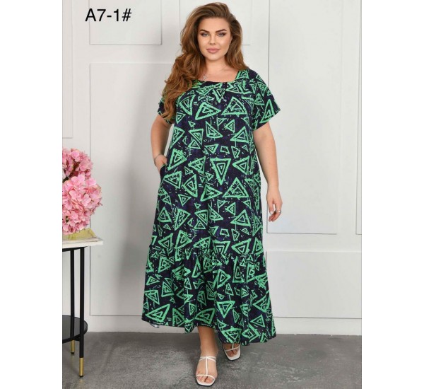 Сукня жіноча, штапель 3 шт (58-62 р) ZeL1396_A7-1c