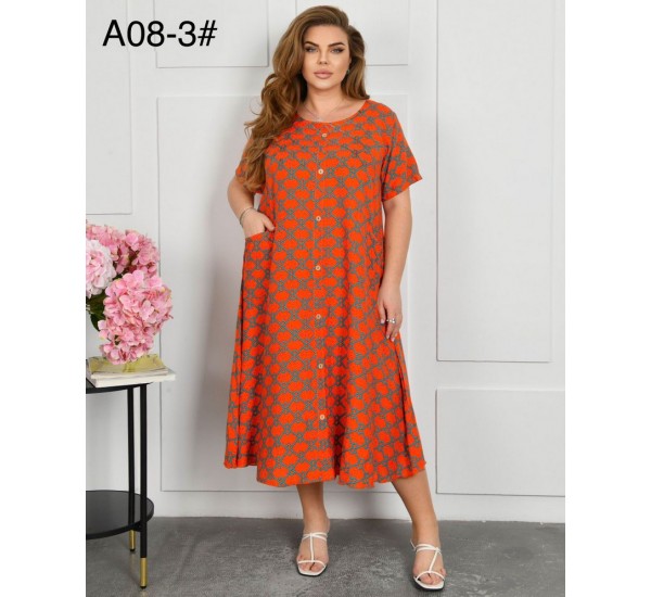 Сукня жіноча, штапель 3 шт (58-62 р) ZeL1396_A08-3a