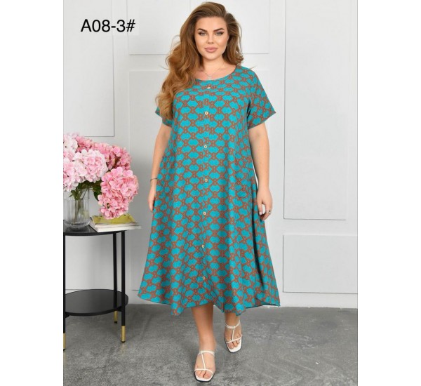 Сукня жіноча, штапель 3 шт (58-62 р) ZeL1396_A08-3b