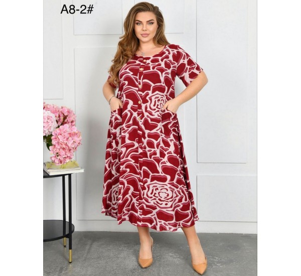 Сукня жіноча, штапель 3 шт (58-62 р) ZeL1396_A8-2c
