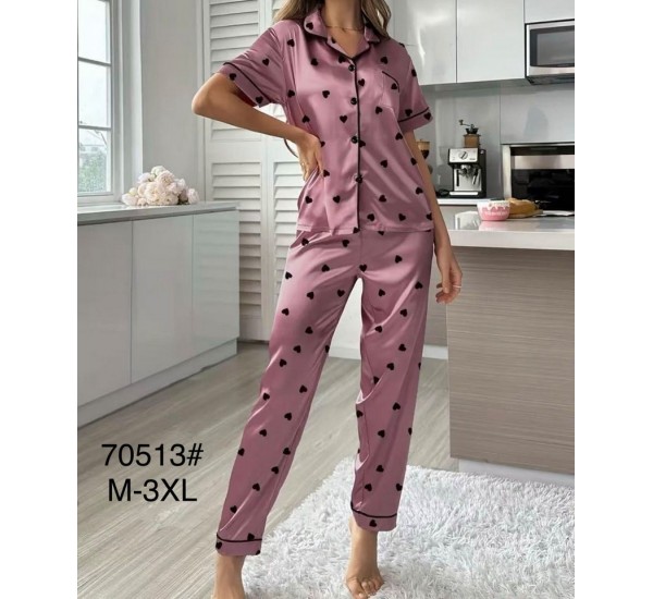 Піжама жіноча, 5 шт (M-3XL) шовк ZeL1396_70513