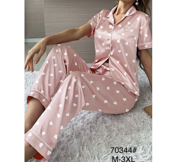 Піжама жіноча, 5 шт (M-3XL) шовк ZeL1396_70344a