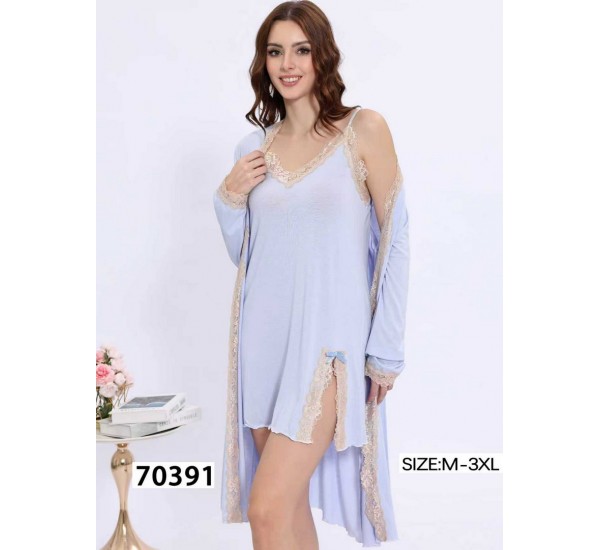 Халат 2-ка жіночий, 5 шт (M-3XL) коттон ZeL1396_70391b