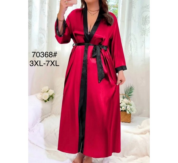 Халат жіночий, 5 шт (3-7XL) шовк ZeL1396_70368