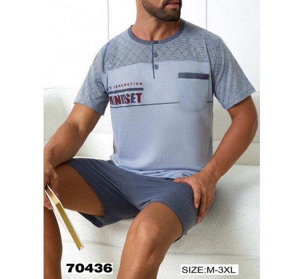 Піжама чоловіча, 5 шт (M-3XL) бамбук ZeL1396_70436