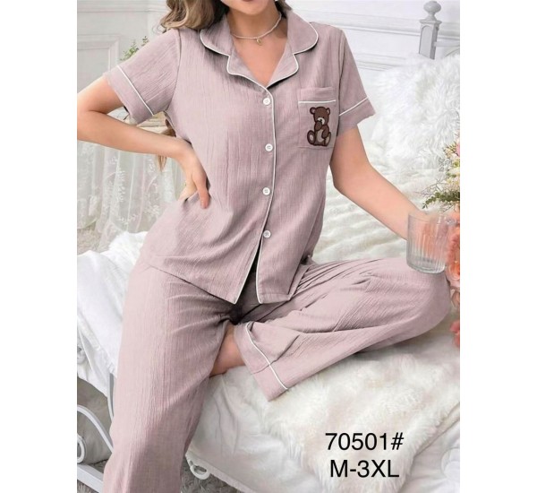 Пижама женская, 5 шт (M-3XL) муслин ZeL1396_70501a